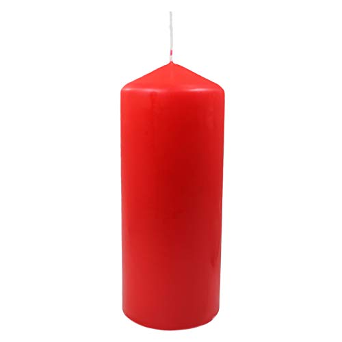 Ebersbacher Kerzen 12er Pack Stumpenkerze rot, (Ø x H) ca. 60 x 150 mm, 12 Stück von Ebersbacher Kerzen