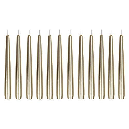 Spitzkerzen Leuchterkerzen lackiert Pearl, 12 Stück, Größe ca. 22 x 240 mm, einzeln in Folie, Tafelkerze Stabkerze Spitzkerzen Leuchterkerzen lackiert Pearl, 12 Stück, Größe ca. 22 x 240 mm, einzeln in Folie, Tafelkerze Stabkerze von Ebersbacher Kerzenfabrik GmbH