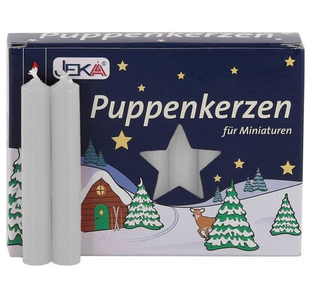 Ebersbacher Kerzenfabrik Adventskerze Puppenkerzen für Miniaturen 20er weiß, Weihnachtsbaumkerzen Christbaumkerzen Minikerzen von Ebersbacher Kerzenfabrik