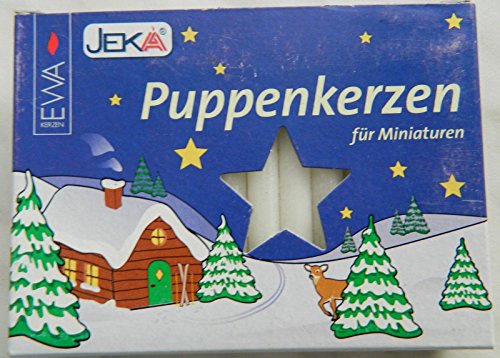 Ebersbacher Wachswaren JEKA Puppenkerzen für Miniaturen D=ca. 7mm Inhalt 40 Stück von Ebersbacher Wachswaren
