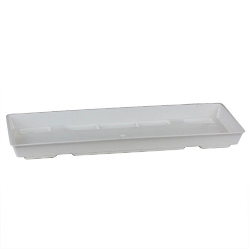 Ebert Blumenkasten Untersetzer, weiß, 60 x 15 x 3 cm, 1002748 von Ebert