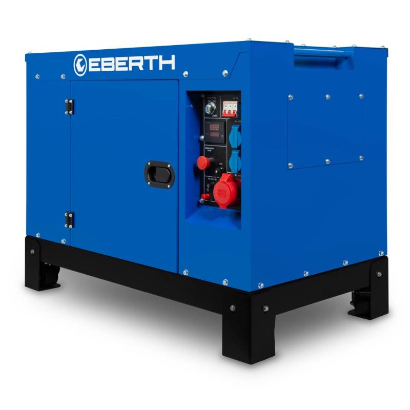 EBERTH 10000 Watt Notstromaggregat Stromerzeuger mit 18,4 PS 4-Takt Dieselmotor von Eberth