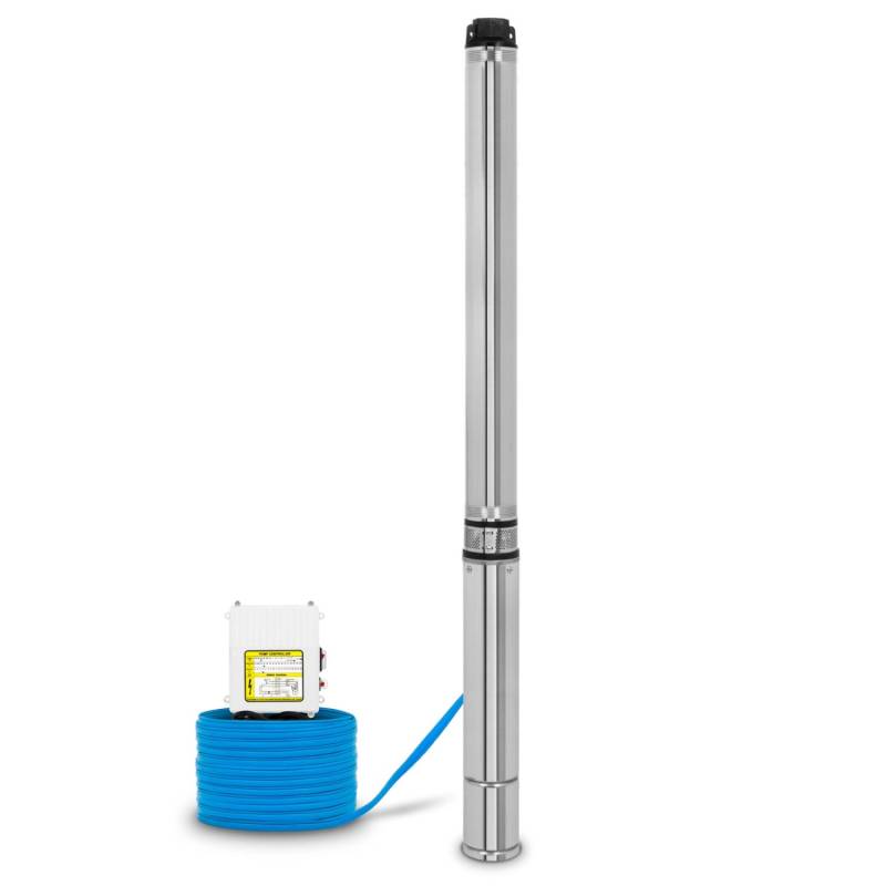 EBERTH 4 Zoll Tiefbrunnenpumpe 2200W 1-1/2 Zoll Förderhöhe max. 112m von Eberth