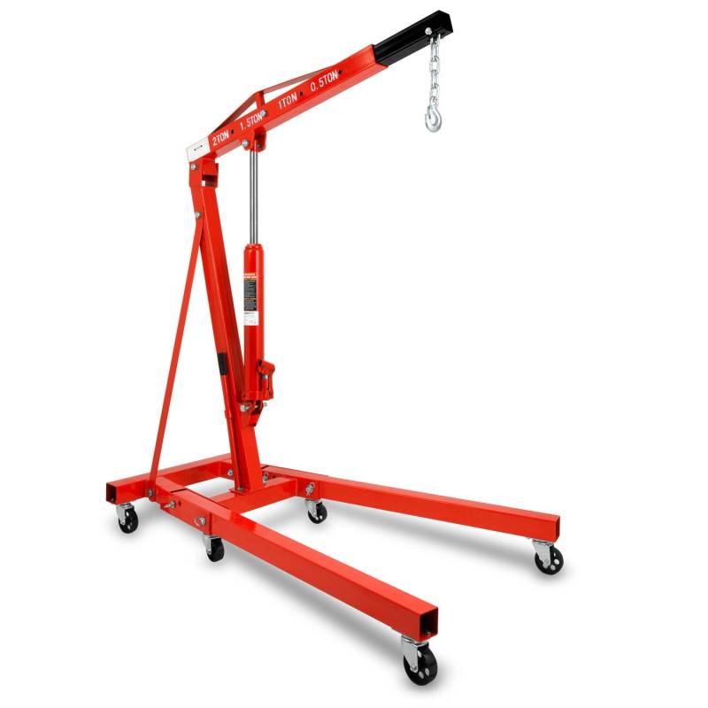 EBERTH Motorkran mit 2000kg Maximalleistung 4-Fach Verstellbarem 1050 bis 1590mm von Eberth