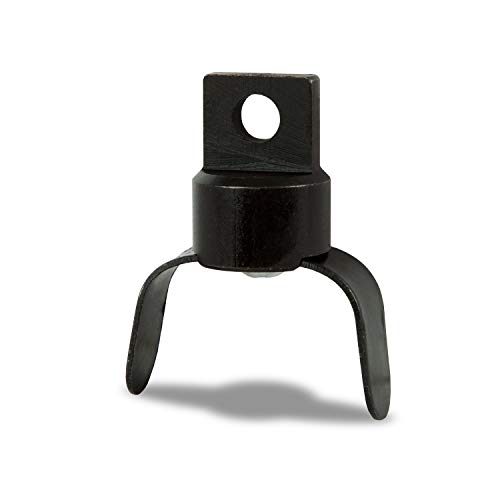 EBERTH Glatter Gabelschneidkopf für Rohrreinigungsmaschine, C-Cutter für Rohre mit Ø 50-125mm, Kupplung M6, Ø Bohrkopf 40mm, Stahl, lackiert, rostfrei, Schneidkopf für Rohrreinigungsgerät von EBERTH