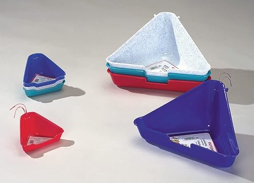 Ebi, Ecktoilette für Käfige, zufällige Farben, 35 cm, einfach zu reinigen, Synthetik, einfach an den Stäben zu befestigen Dank Haken, rutschfeste Füße, für Nagetiere Ebi, Ecktoilette für Käfige, zufällige Farben, 35 cm, einfach zu reinigen, Synthetik, einfach an den Stäben zu befestigen Dank Haken, rutschfeste Füße, für Nagetiere von Ebi