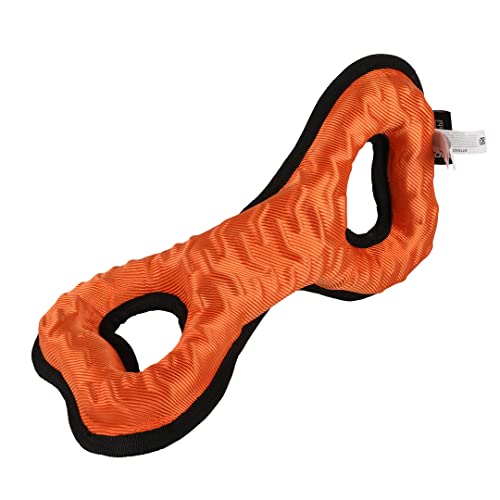 Ebi, Tug-o-War Hundespielzeug geflochten – O 31 x 15,5 x 15 cm, Orange, sehr robust und sehr robust, hochwertiger Eva-Schaum mit Oxford-Stoff, mit Quetscher, Stoff mit 3D-Motiven Ebi, Tug-o-War Hundespielzeug geflochten – O 31 x 15,5 x 15 cm, Orange, sehr robust und sehr robust, hochwertiger Eva-Schaum mit Oxford-Stoff, mit Quetscher, Stoff mit 3D-Motiven von Ebi
