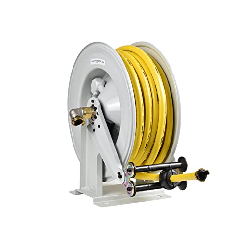 Ebinger Automatik-Schlauchaufroller OSM 610 Stahl schwarz mit 30m PVC- 1/2" Gewebeschlauc von Ebinger