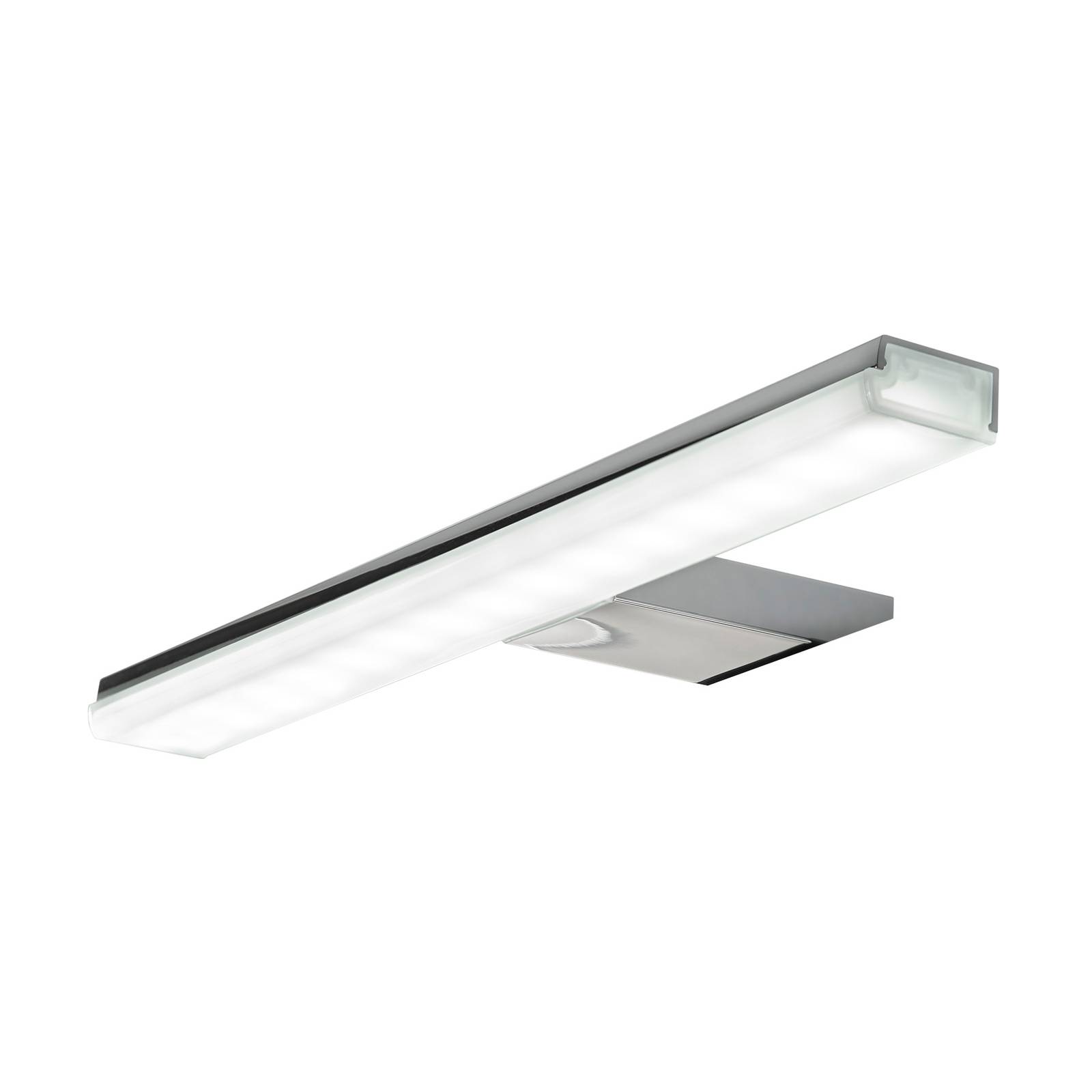 LED-Spiegelleuchte Pandora, chrom, Breite 20,8 cm von Ebir