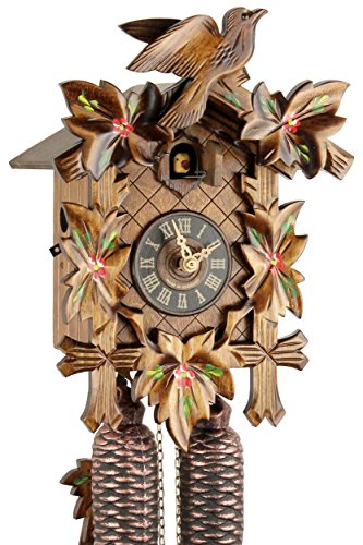 Eble Kuckucksuhr Original Schwarzwälder Kuckuckuhr Echtholz mechanisches 8-Tage Laufwerk NEU VDs Zertifikat Fünflaub bemalt 28cm- 28-01-14-80 Eble Kuckucksuhr Original Schwarzwälder Kuckuckuhr Echtholz mechanisches 8-Tage Laufwerk NEU VDs Zertifikat Fünflaub bemalt 28cm- 28-01-14-80 von Eble