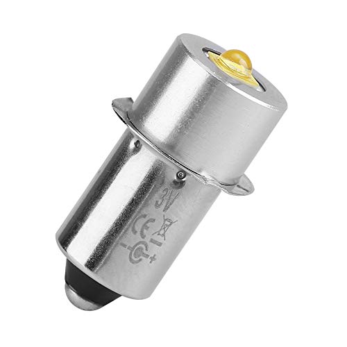Eboxer 1 stück P13.5S 3 Watt LED Taschenlampe Ersatzlampe Taschenlampe Lampe Notfall Arbeitslicht für Außer Aktivitäten(Warmweiß4-12V) von Eboxer