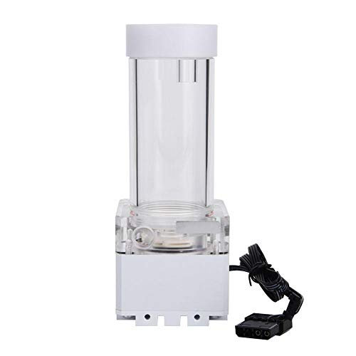 Eboxer 800L / H Computer Pumpe 4 Meter Pumpenkopf Schnelle Wärmeableitung PC Kühlpumpe Computer Wasserpumpe (weiß17cm) von Eboxer