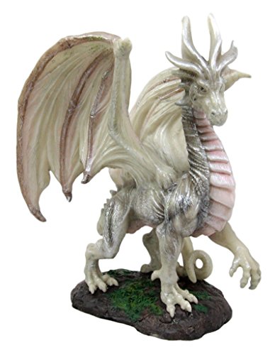 Ebros Gift Mythical Fantasy Wise Aged Wraith White Dragon Pawing Statue Dungeons and Dragons, dekorativer Tafelaufsatz, Schreibtischregal, Kamindekoration, 20,3 cm hoch Ebros Gift Mythical Fantasy Wise Aged Wraith White Dragon Pawing Statue Dungeons and Dragons, dekorativer Tafelaufsatz, Schreibtischregal, Kamindekoration, 20,3 cm hoch von Ebros Gift