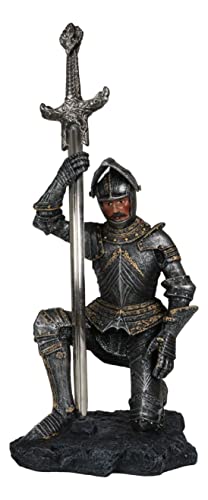 Ebros die Auszeichnung, auf Kniend Ritter Mittelalter mit Excalibur Schwert Brieföffner Figur 25,4 cm H von Ebros Gift