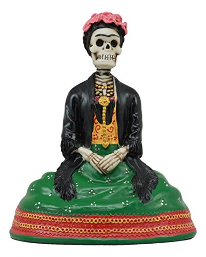 Gifts & Decor Ebros Mexikanische Dias de Los Muertos sitzende Dame Skelett Tag der Toten Statue 10,2 cm hoch dekorative Altarknochen Mutter Figur von Ebros Gift