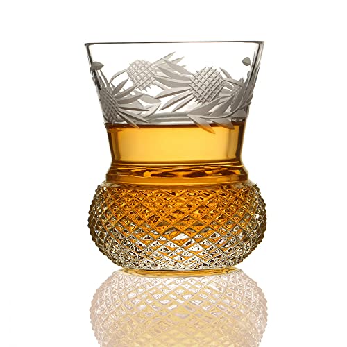 Eburya Flower of Scotland - Handgefertigtes Kristall Whisky Glas in Form einer Distel von Eburya