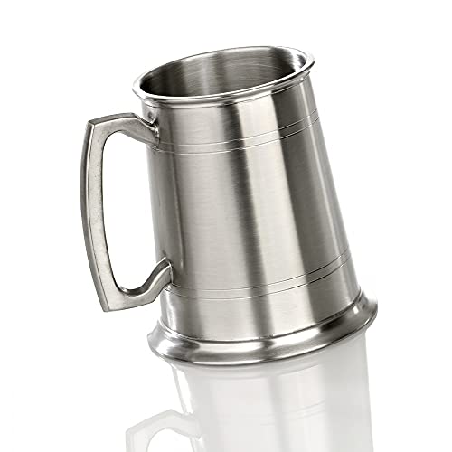 Eburya Medieval Tankard - 1 Pint Mittelalter Bierkrug/Zinnkrug aus England - Anikes Finish von Eburya