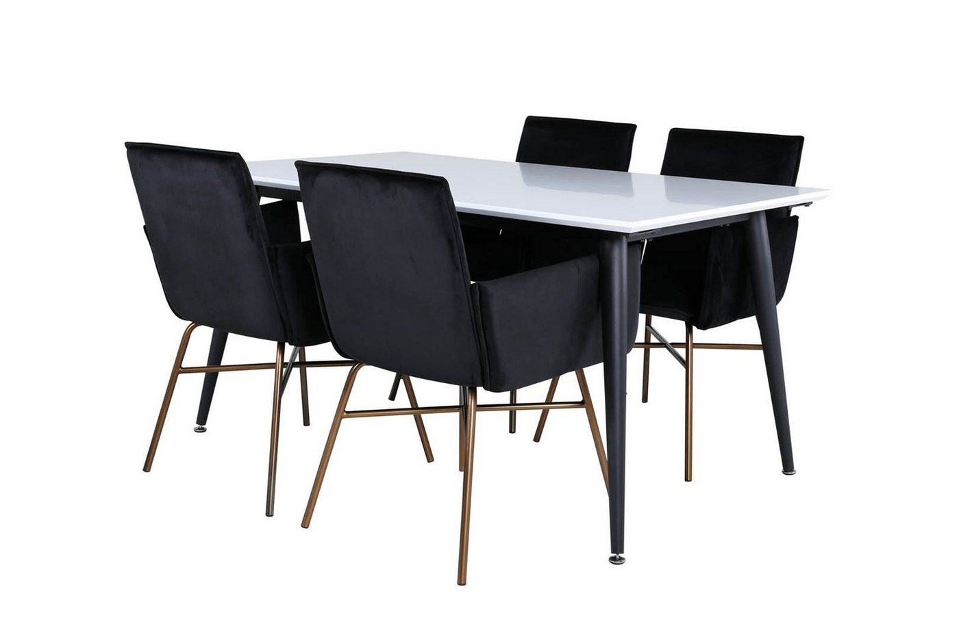 ebuy24 Essgruppe Jimmy150 Essgruppe Esstisch Ausziehbarer Tisch L&a, (5-tlg) von Ebuy24