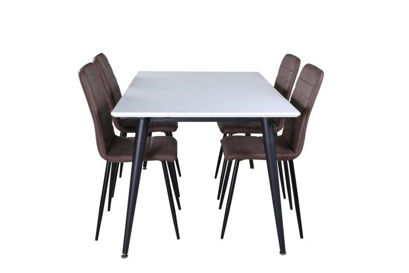 ebuy24 Essgruppe Jimmy150 Essgruppe Esstisch Ausziehbarer Tisch L&a, (5-tlg) von Ebuy24