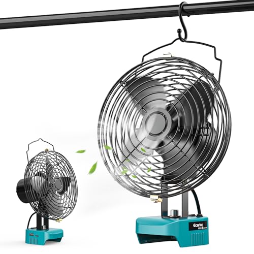 Ecarke Akku-Ventilator 6 Zoll kompatibel mit Makita 18V Akkus, tragbarer Lüfter mit USB- & Typ-C-Anschluss – ideal für Camping, Werkstatt, Zuhause & Baustelle (ohne Akku & Ladegerät) Ecarke Akku-Ventilator 6 Zoll kompatibel mit Makita 18V Akkus, tragbarer Lüfter mit USB- & Typ-C-Anschluss – ideal für Camping, Werkstatt, Zuhause & Baustelle (ohne Akku & Ladegerät) von Ecarke