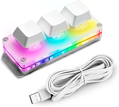 Ecarke OSU Tastatur 3 Tasten Gaming Tastatur, USB Mini 3 Tasten Tastatur Mechanische Gaming PC Tastaturen Programmiermakro mit Software OSU HID Standardtastatur.(Upgrade Cherry Shaft & RGB LED) Ecarke OSU Tastatur 3 Tasten Gaming Tastatur, USB Mini 3 Tasten Tastatur Mechanische Gaming PC Tastaturen Programmiermakro mit Software OSU HID Standardtastatur.(Upgrade Cherry Shaft & RGB LED) von Ecarke