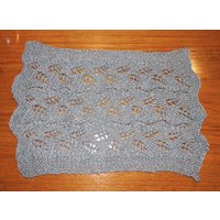 Handgestrickte Tischsets in Anthrazitgrauer Spitze - 2Er Set von EccentricWool