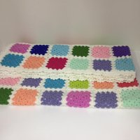 Handgemachte Häkeln Grandma Square Baby Decke Bunt Afghan Handgemachte Häkeln Grandma Square Baby Decke Bunt Afghan von EceCrochetDesign