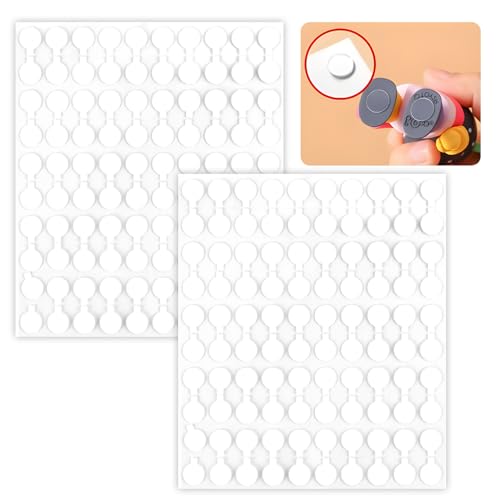 10 mm Transparente Doppelseitige Klebepunkte | Kleine selbstklebende Klebepads für Bastelarbeiten, Handarbeiten und Dekorationen | Ideal für Ballons, Papier und mehr – 100 Stück，Universal Klebepunkte von EceoThsy