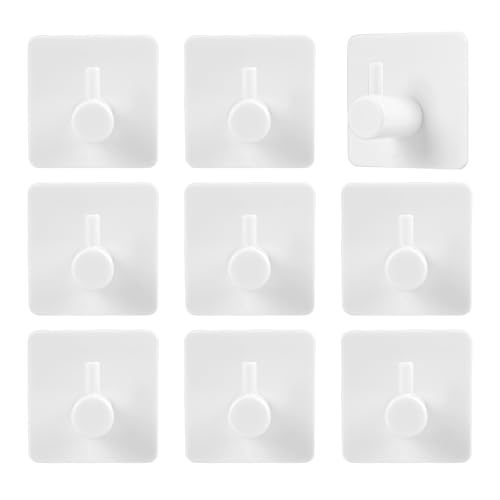 EceoThsy Selbstklebende Wandhaken ohne Bohren, Set mit 8 in Weiß, Wasserdichte Klebehaken aus Kunststoff, Hohe Klebekraft bis, Haken für Bad, Küche und mehr, Selbstklebende Haken Extra Stark EceoThsy Selbstklebende Wandhaken ohne Bohren, Set mit 8 in Weiß, Wasserdichte Klebehaken aus Kunststoff, Hohe Klebekraft bis, Haken für Bad, Küche und mehr, Selbstklebende Haken Extra Stark von EceoThsy