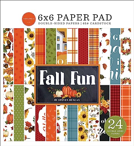 Carta Bella Double-Sided Paper Pad 6"X6"-Fall Fun von Echo Park Paper