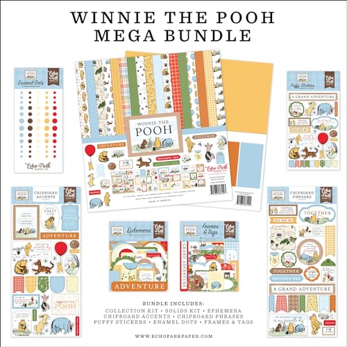Echo Park Mega Bundle Collection Kit 30,5 x 30,5 cm - Winnie Puuh von Echo Park Paper