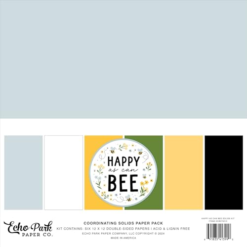 Echo Park Solids Collection Kit 12"X12"-Happy As Can Bee Echo Park Solids Collection Kit 12"X12"-Happy As Can Bee von Echo Park Paper