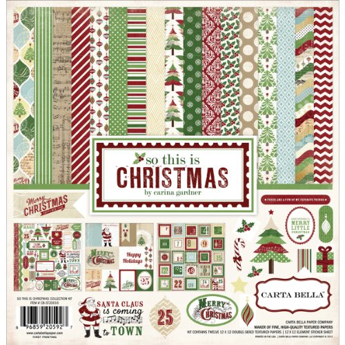 So This Is Christmas Collection Kit 12"X12"- von Echo Park Paper Company