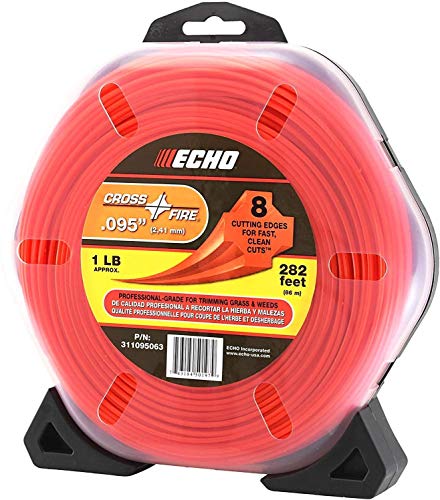 Echo 311095063 Cross-Fire Line 0,5 kg Donut 0,95 Zoll Durchmesser, 86 m Profi-Grade-Trimmerdraht, passend für Outdoor-Power-Trimmer, für mittleres bis schweres Gras und Unkraut Echo 311095063 Cross-Fire Line 0,5 kg Donut 0,95 Zoll Durchmesser, 86 m Profi-Grade-Trimmerdraht, passend für Outdoor-Power-Trimmer, für mittleres bis schweres Gras und Unkraut von Echo Products