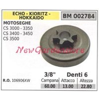 ECHO Kettensägenmotor Kettenrad CS 3000 3350 3400 3500 3/8' Zähne 6 002784 von Echo
