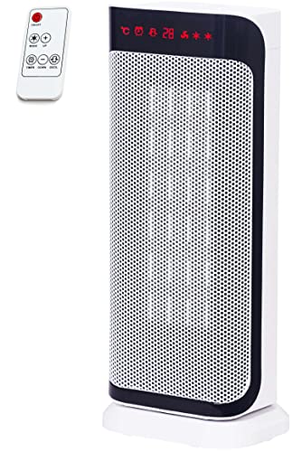 Keramik Heizlüfter energiesparend | Fernbedienung | 2000 Watt | 3 Stufen | 10-35°C | 8h Timer | Elektroheizung | Heizlüfter leise | Heizung von Echos
