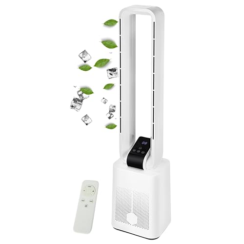 Turmventilator sehr leise Ventilator DC Motor Fernbedienung Oszillierend LED-Display 3 Modi 12 Stufen Tower-Ventilator Säulenventilator Standventilator Luftkühler 15h Timer Tower Fan (Granada White) Turmventilator sehr leise Ventilator DC Motor Fernbedienung Oszillierend LED-Display 3 Modi 12 Stufen Tower-Ventilator Säulenventilator Standventilator Luftkühler 15h Timer Tower Fan (Granada White) von Echos