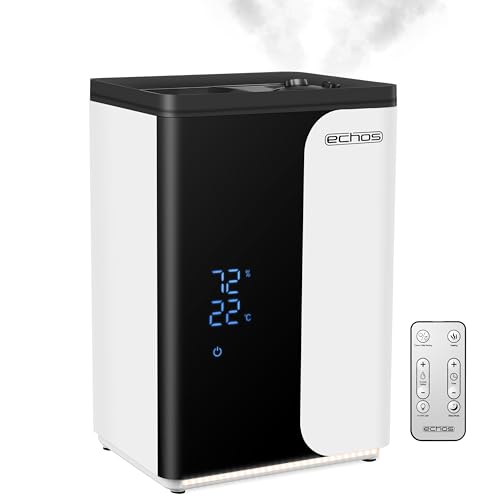 Ultraschall Luftbefeuchter 5 Liter WIFI Smart Life App Fernbedienung Luftreinigungsgerät Luftreiniger Eingebautes Hygrometer LED-Touch-Display 12h Timer Nachtmodus Warm oder Kaltfunktion HEPA Filter Ultraschall Luftbefeuchter 5 Liter WIFI Smart Life App Fernbedienung Luftreinigungsgerät Luftreiniger Eingebautes Hygrometer LED-Touch-Display 12h Timer Nachtmodus Warm oder Kaltfunktion HEPA Filter von Echos