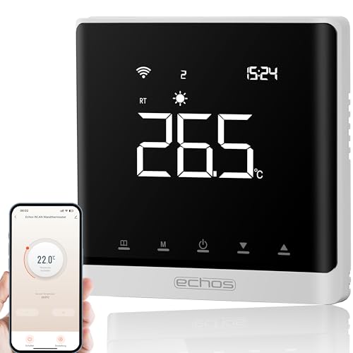 Wandthermostat Heizung Smart Fußbodenheizung WLAN Raumthermostat Über Smartphone Tuya Smart Life Amazon Alexa Google Home steuerbar Thermostat Fußssbodenheizung Programmierbares Raumthermostat von Echos