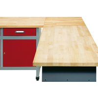 Eck-/Verbindungselement für Werkbank, BxT 600 x 600 mm, TK 300 kg Eck-/Verbindungselement für Werkbank, BxT 600 x 600 mm, TK 300 kg von Jungheinrich PROFISHOP