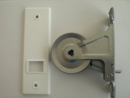 Eckerttortechnik Gurtroller-Gurtwickler 13,5 cm Lochabstand mit Abdeckplatte weiß von Eckert