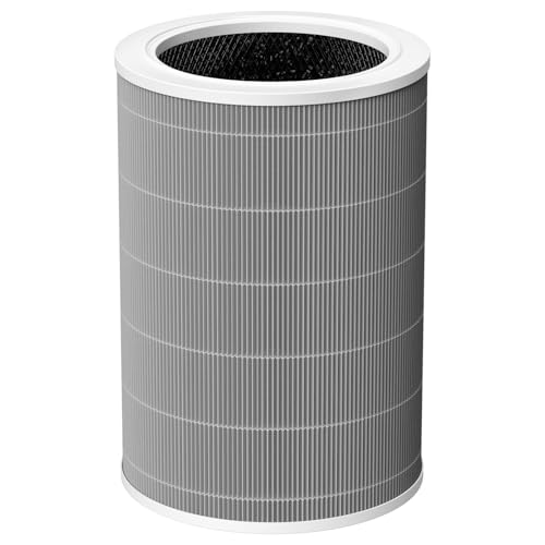 Ersatzfilter kompatibel mit Xiaomi Mi Luftreiniger 2, 2H, 2S, 3, 3H, 3C, Pro (H13 Grade HEPA-Filter und Aktivkohlefilter) von Ecleanfy