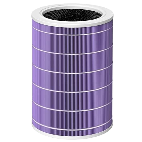 Ersatzfilter kompatibel mit Xiaomi Mi Luftreiniger 2, 2H, 2S, 3, 3H, 3C, Pro (H13 Grade HEPA-Filter und Aktivkohlefilter) von Ecleanfy