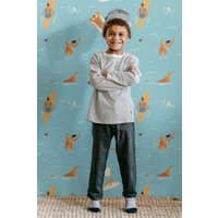 Schwimmer-Tapete Zum Schälen Und Aufkleben Retro-Sommer-Badezimmer-Tapete Blaues Meer-Wandbild Verspielte Pool-Tapete Kinderzimmer Dekor von EclecticDreamsStudio