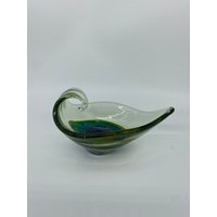 Murano Stil Glasschale Grün Türkis von EclecticGerman