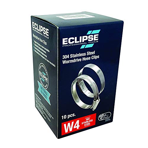 Eclipse Professional Tools ECW4-2 W4 304 Edelstahl-Schneckengewindeschellen 40mm-55mm Box à 10 von ECLIPSE