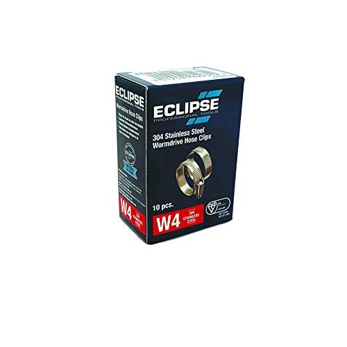 Eclipse Professional Tools ECW4-MOO W4 304 Edelstahl-Schneckengewindeschellen 11mm-16mm Box à 10 von ECLIPSE