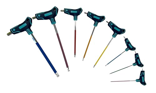 Eclipse Professional Tools ETGHK8PS Metrischer, Farbcodierter T-Griff-Sechskantschlüsselsatz von ECLIPSE
