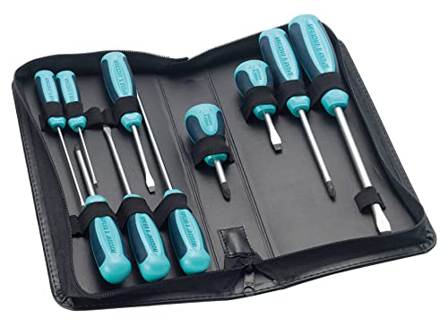 Spear & Jackson SD10SET Schraubenzieher-Set, weiche Haptik, 10-teilig von Spear & Jackson