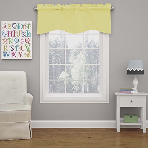 ECLIPSE Kendall Moderner Querbehang mit Faltenvolant für Küche oder Bad, Polyester, zitronengelb, 42" x 18" ECLIPSE Kendall Moderner Querbehang mit Faltenvolant für Küche oder Bad, Polyester, zitronengelb, 42" x 18" von Eclipse